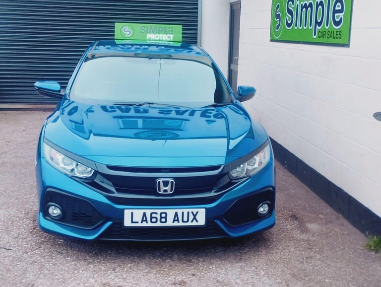 2018 Honda Civic 1.0 VTEC Turbo SR Euro 6 (s/s) 5dr HATCHBACK Petrol Manual