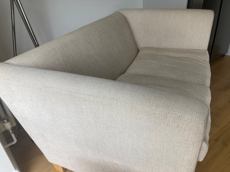 Natural two seater sofa 