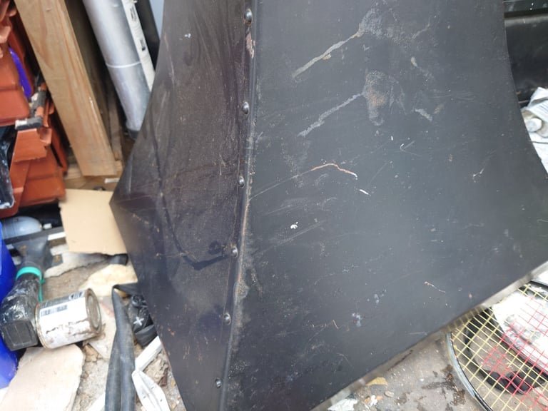 Free wood burner burning stove hood canopy