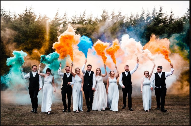 ENOLA GAYE RING PULL WEDDING PARTIES GENDER REVEAL ENTRANCE SMOKE FLARES, SMOKE BOMBS