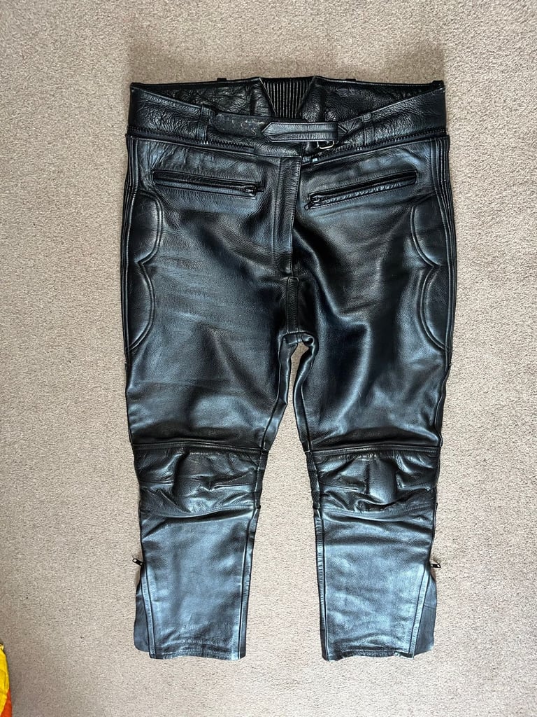 Ladies leather motorcycle trousers