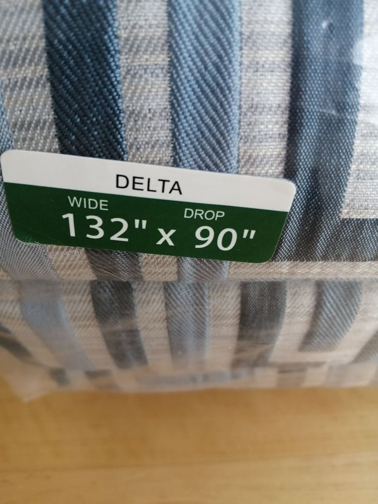 BNIB Teal curtains 132in x90 inch Delta Harry Corry 