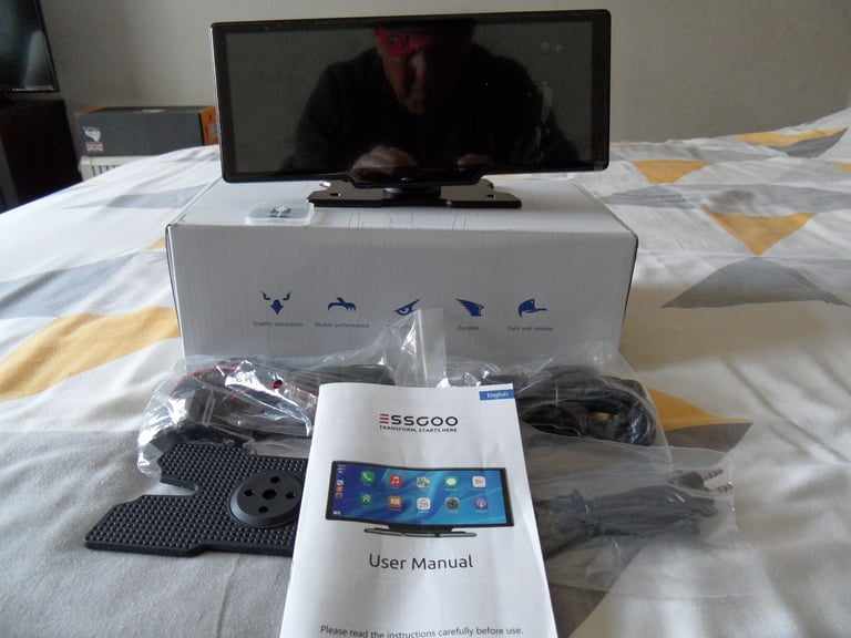 ESSCOO Auto Dash Cam Car Stereo SAT NAV BT