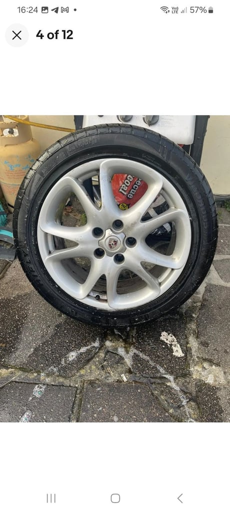 PORSCHE CAYENNE SET OF 4 ALLOY WHEELS CAME OFF 2009 HIFLY TYRES 7MM 275 45 20