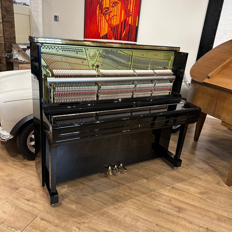 Yamaha YUS3 Upright Piano (2024) Black Polyester | Delivery, Tuning, Stool, Warranty