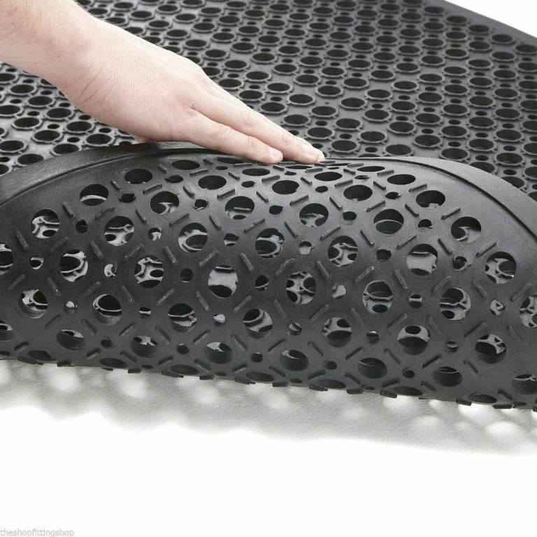 Non-Slip Anti-Fatigue Rubber Indoor & Outdoor Door Entrance / Industrial Kitchen Mat
