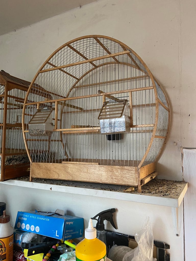Wooden birds cage 
