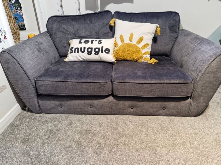 image for Grey two seater sofa