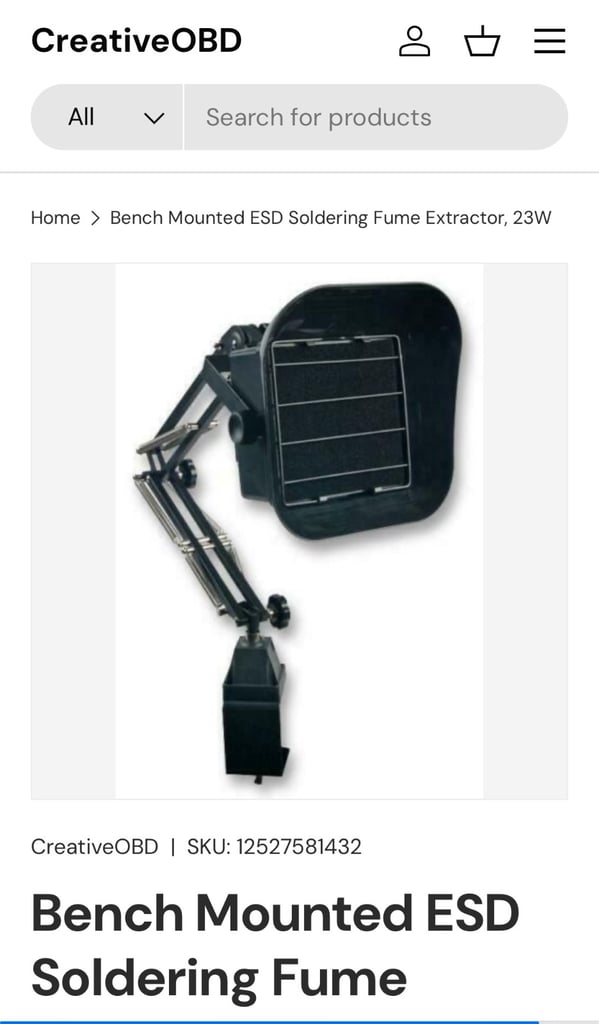 Soldering Extraction Fans x 2 