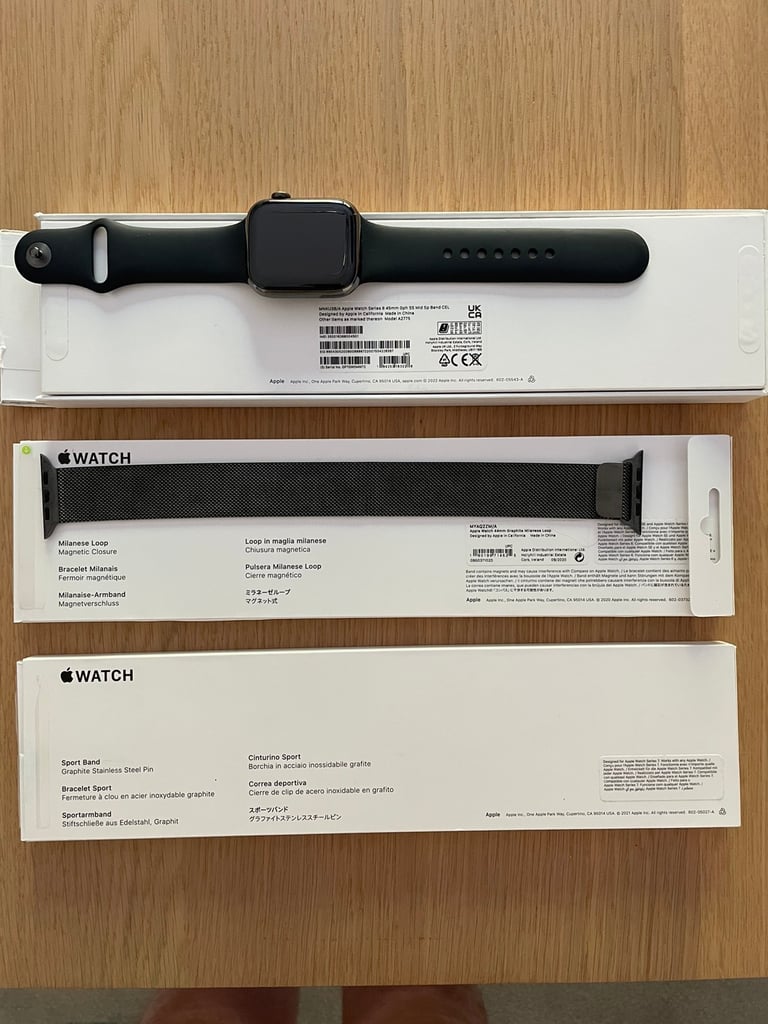 Apple Watch series 8 45mm graphite stainless steel