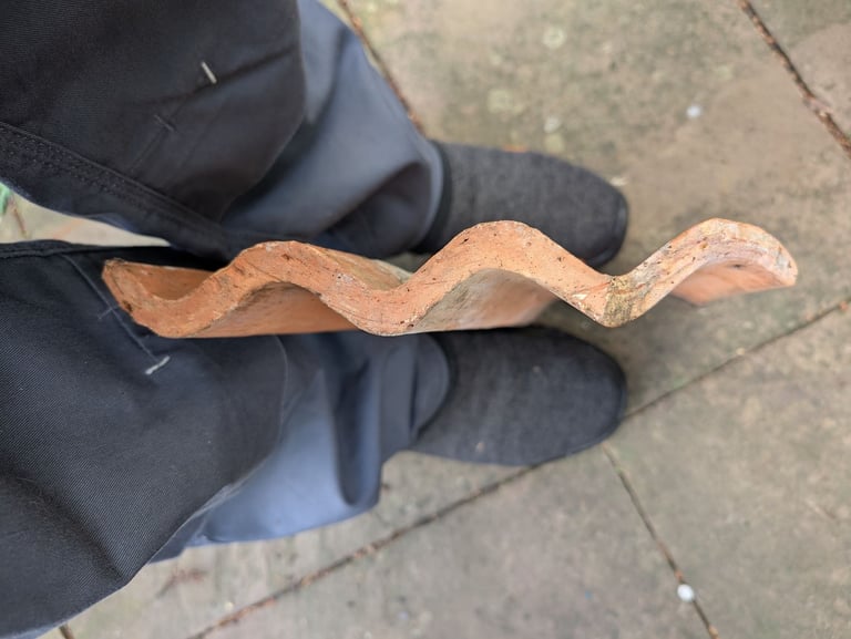 Reclaimed Triple Rolled Roman Clay Pantiles. Approximately 180.