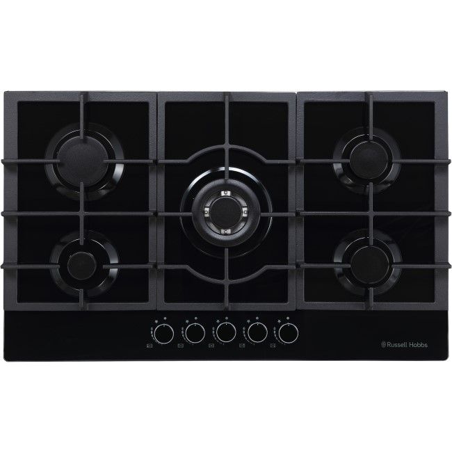 image for Russell Hobbs 75cm Gas Glass Hob - Black