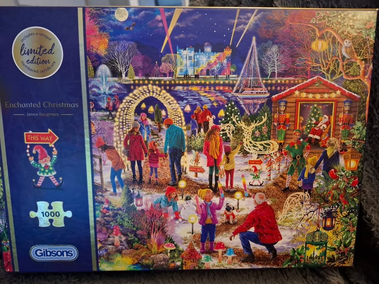 image for Enchanted Christmas 1000 Piece Jigsaw Limited Edition NEW