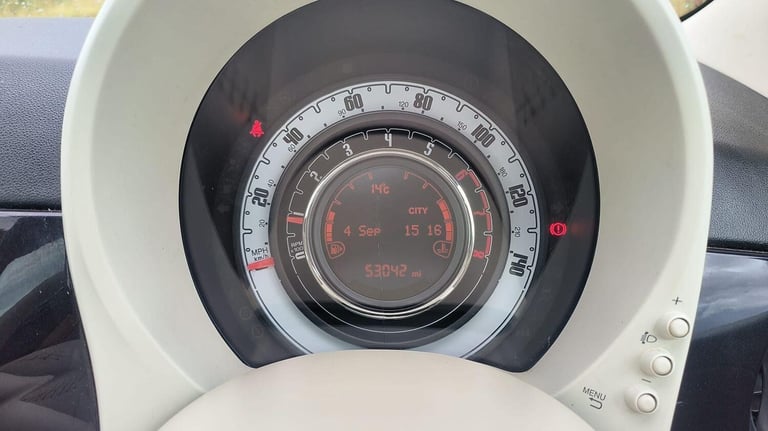 FIAT 500 1.2 500 Euro 6 1.2 69hp Lounge Black Manual Petrol 2018