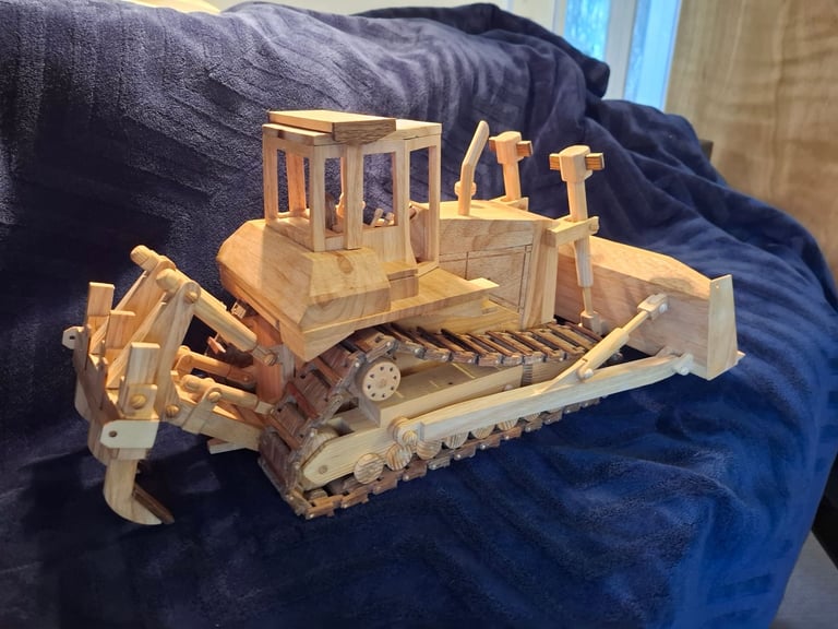 image for Wooden model bulldozer 