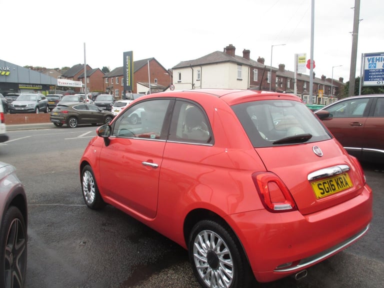 2016 Fiat 500 0.9 TwinAir Lounge Euro 6 (s/s) 3dr HATCHBACK Petrol Manual