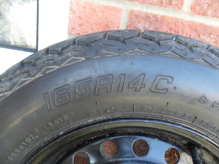 Elddis Caravan  5 stud wheel with 165R14C tyre