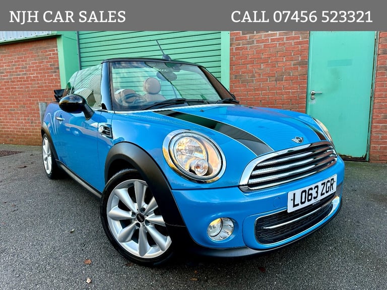 2014 (63) MINI COOPER 1.6 D CONVERTIBLE 65,000 MILES 1 LADY OWNER IMMACULATE 