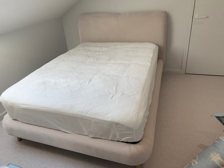 Beautiful Upholstered Double Bed