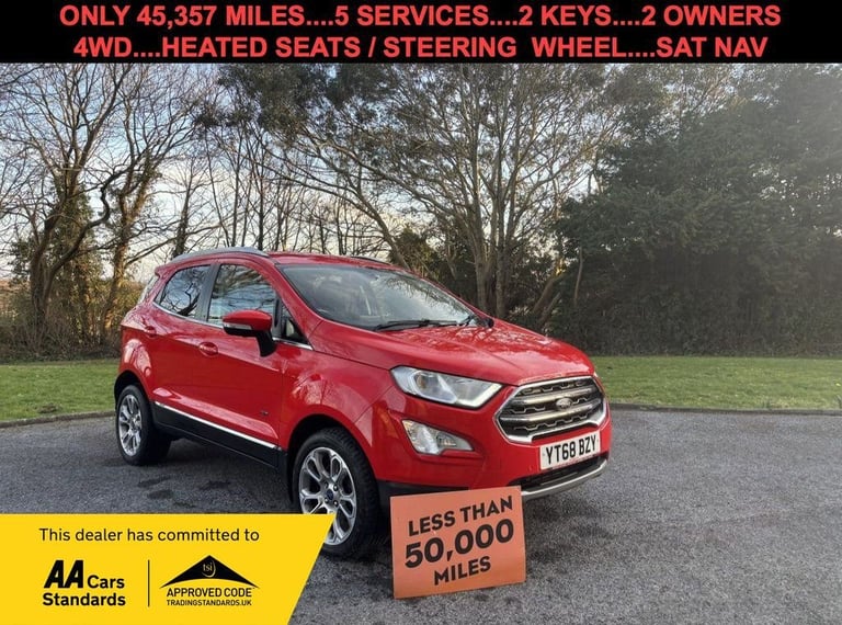 2018 68 FORD ECOSPORT 1.5 ECOBLUE TITANIUM SUV 5DR DIESEL MANUAL AWD EURO 6 (S/S