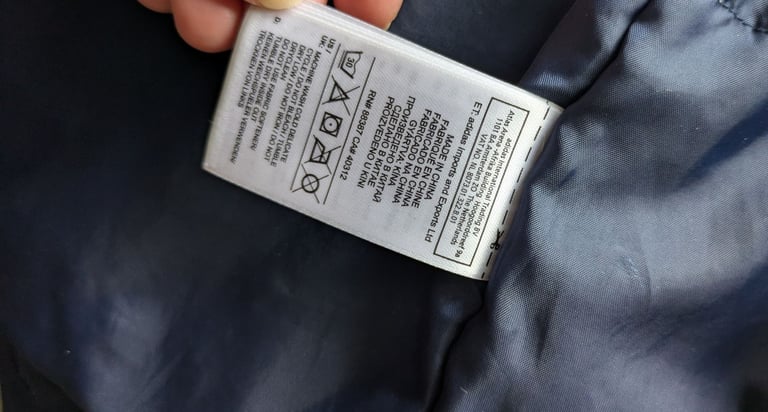 Mens size small boys 15-16 years Adidas two tone blue parka jacket s 