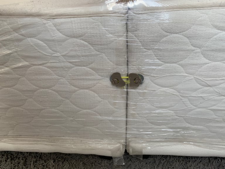 King-Size Bed + Headboard + IKEA Mattress + Chest of drawer