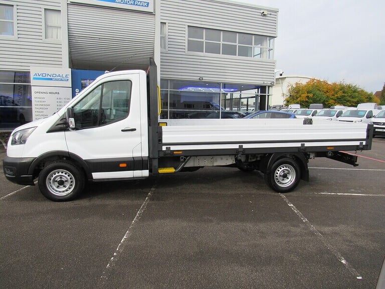 2023 Ford Transit 350 EcoBlue Leader L4 XLWB Dropside Euro 6 1 owner from new 2.0 2dr Chassis Dro...