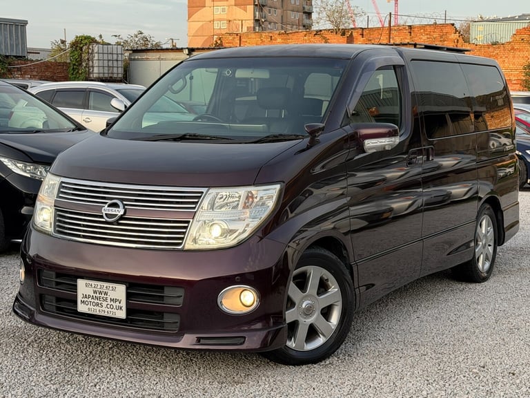 2008 Nissan Elgrand E51 HIGHWAY STAR 360 Camera 3.5 Petrol 8 Seater Full Leather Apple CarPlay  M...
