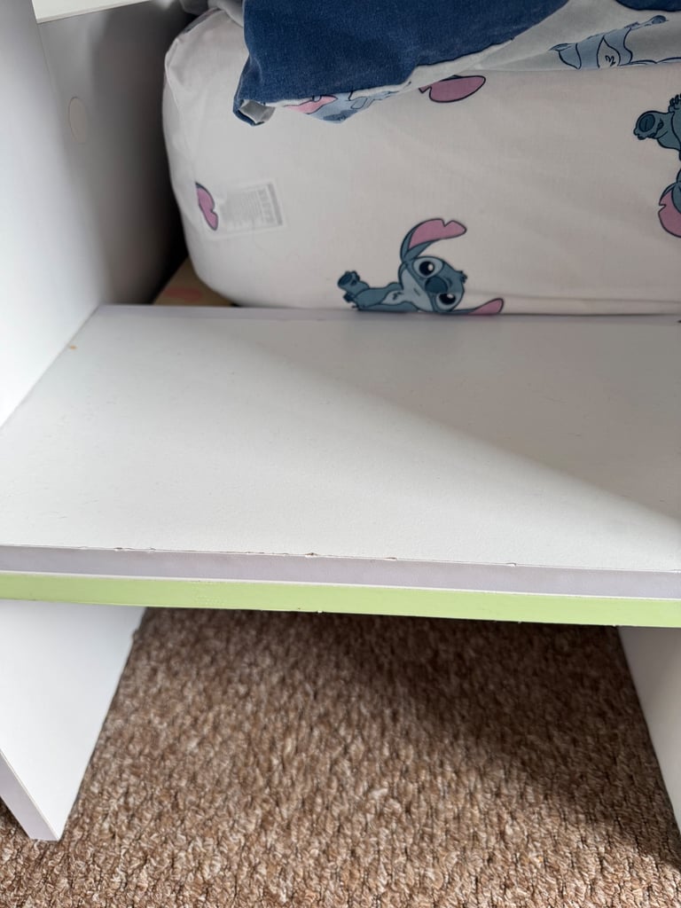 Bunk beds with in-built shelving 