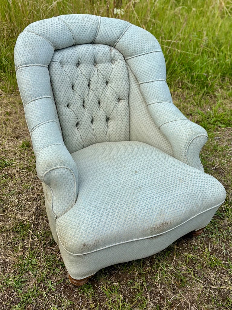 image for An Original Antique Victorian nursing Chair,Reupholstery/clean project