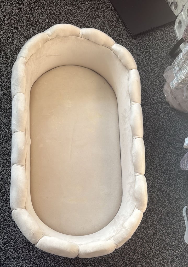 image for Queen velvet baby bassinet baby cot bed 