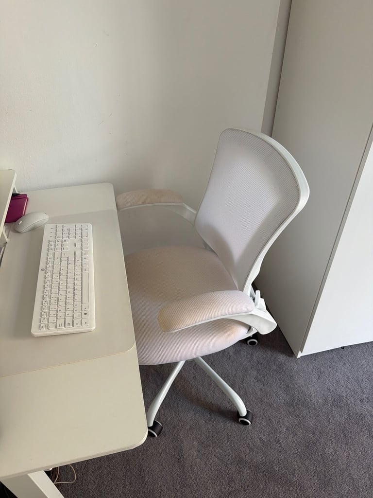 Complete Working From Home Station - height adjustable Desk, Chair, Desktop, Keyboard 