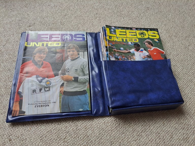 11 Full Season Sets of Leeds United Home Programmes