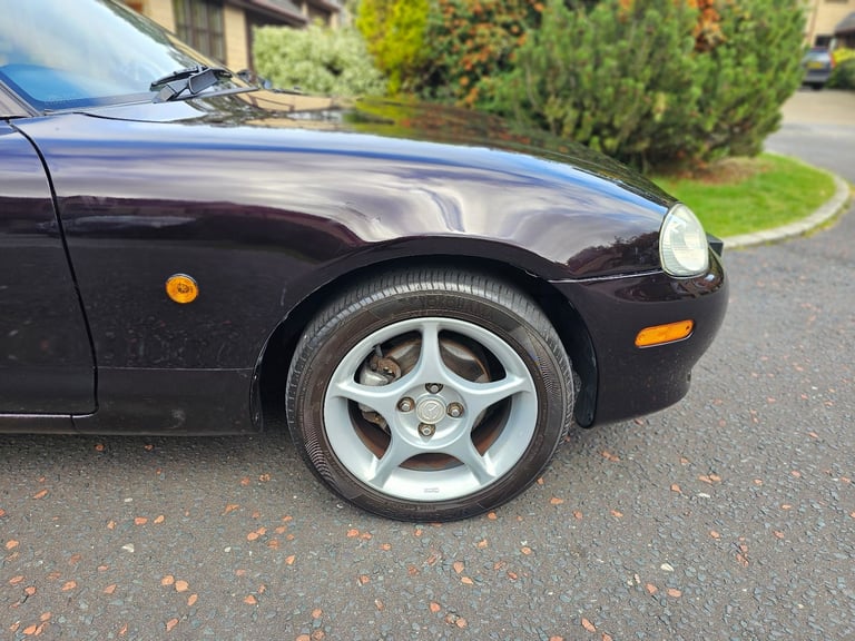 ★MAZDA MX-5 1.8-vvt ★76K! RARE BLACK/PURPLE COLOUR! EXCELLENT EXAMPLE! MX5 ROADSTER 146BHP MK2.5 