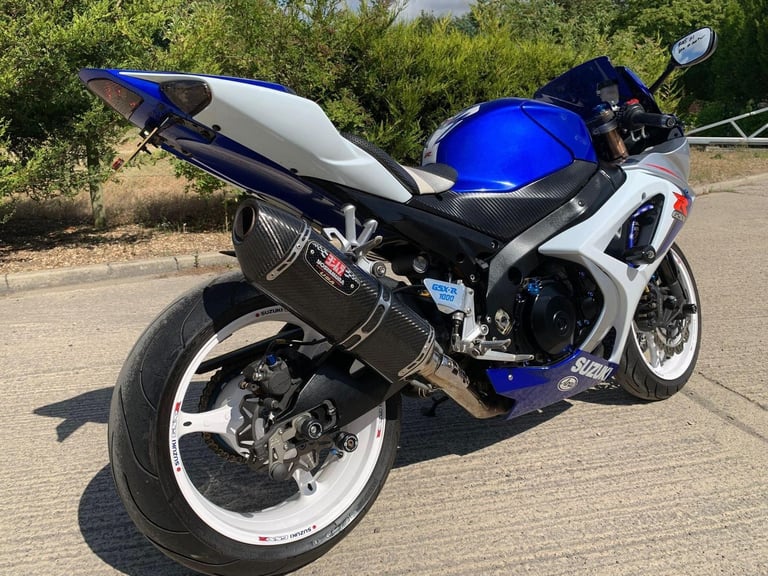 2008 08 SUZUKI GSXR 1000 K8 GSXR1000 SUPER SPORT BLUE  WHITE HPI CLEAR