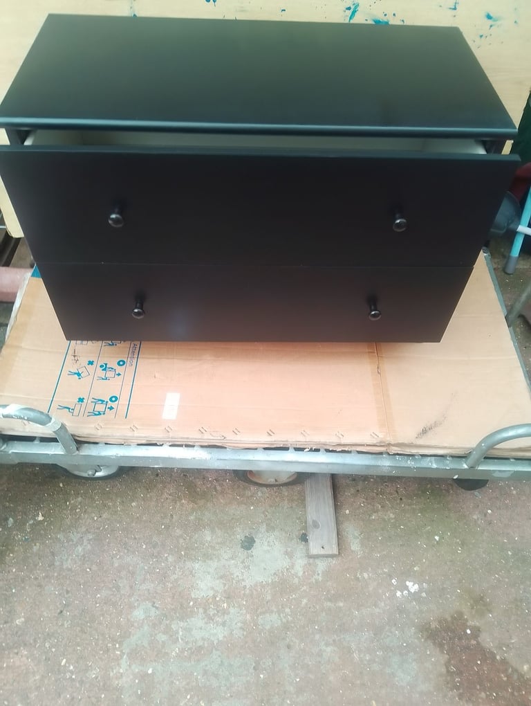 Chest of 2 big deep drawers in new condition spotlessly clean 