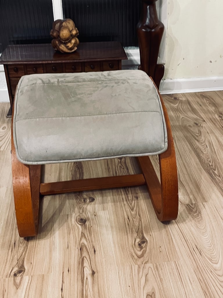 image for Footstall 70’s design, beautiful piece of wood work. 