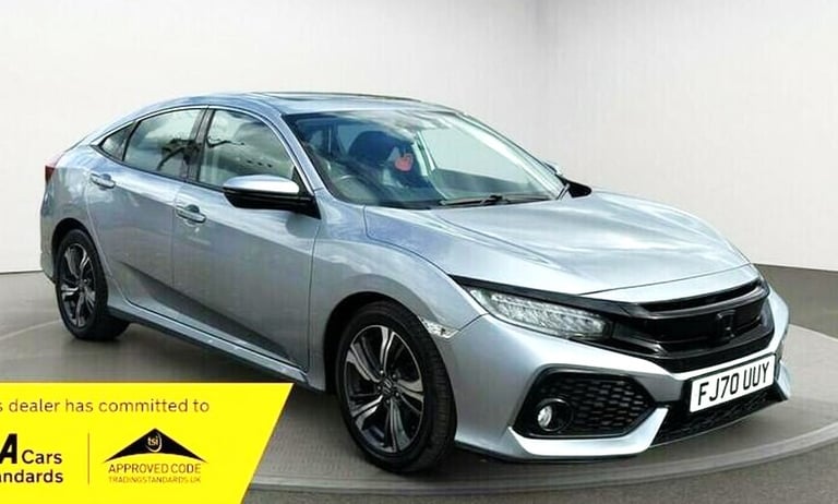 image for 2020 Honda Civic 1.0 Automatic 9800 Miles. VTEC Turbo EX CVT. Leather Seats. TopSpec SALOON Petro...
