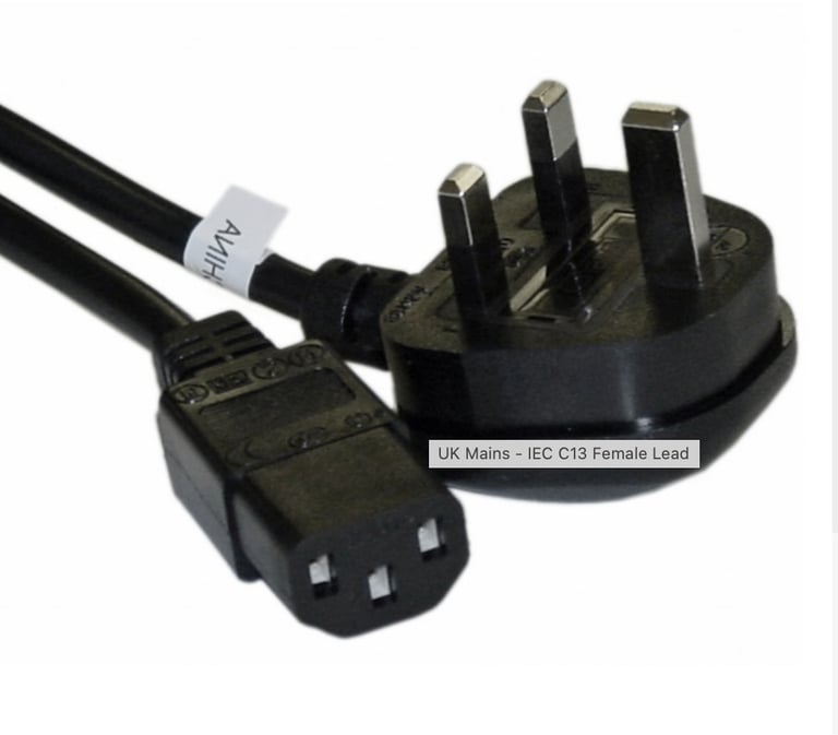 BRAND NEW BAGGED Dell-branded UK 1.8m IEC / kettle lead / computer Power Cable