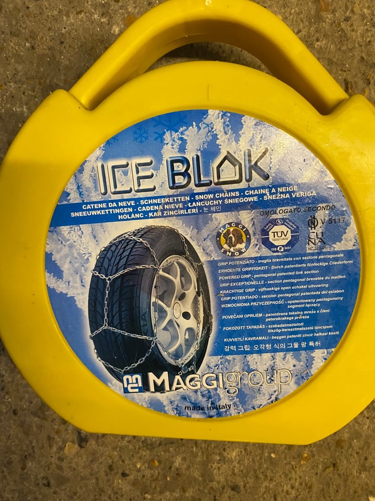 image for Brand new Ice block ( Italian make) car snow chains 