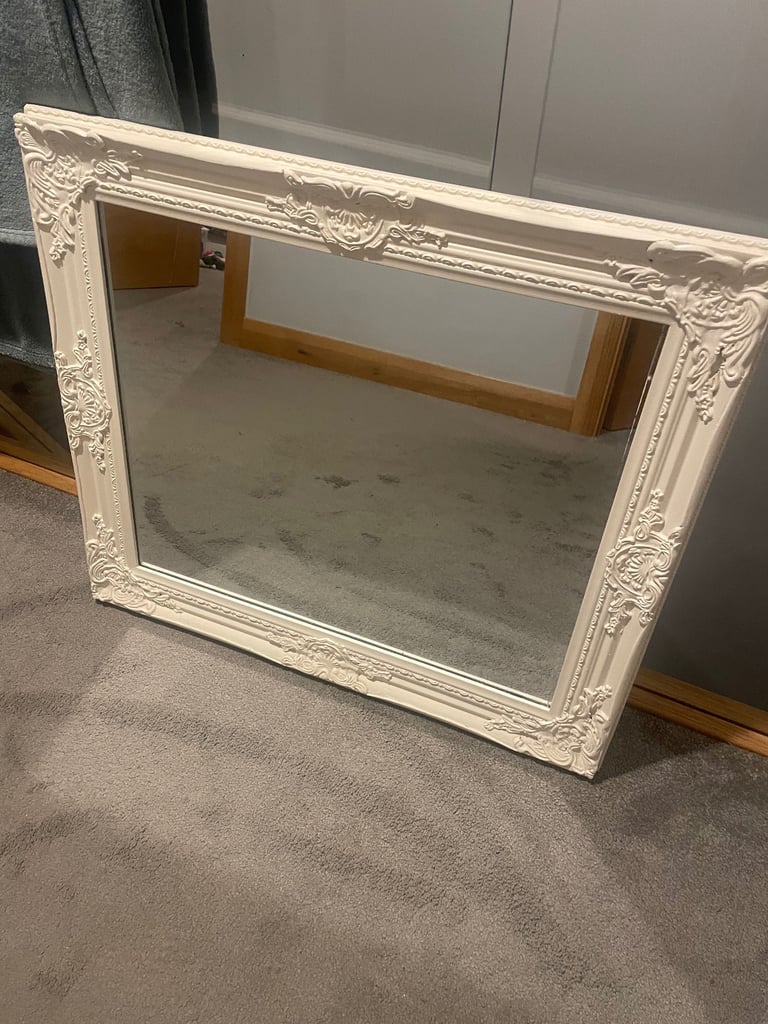 image for Gorgeous cream frame mirror