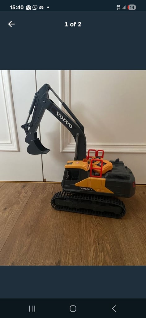 Remote control excavator