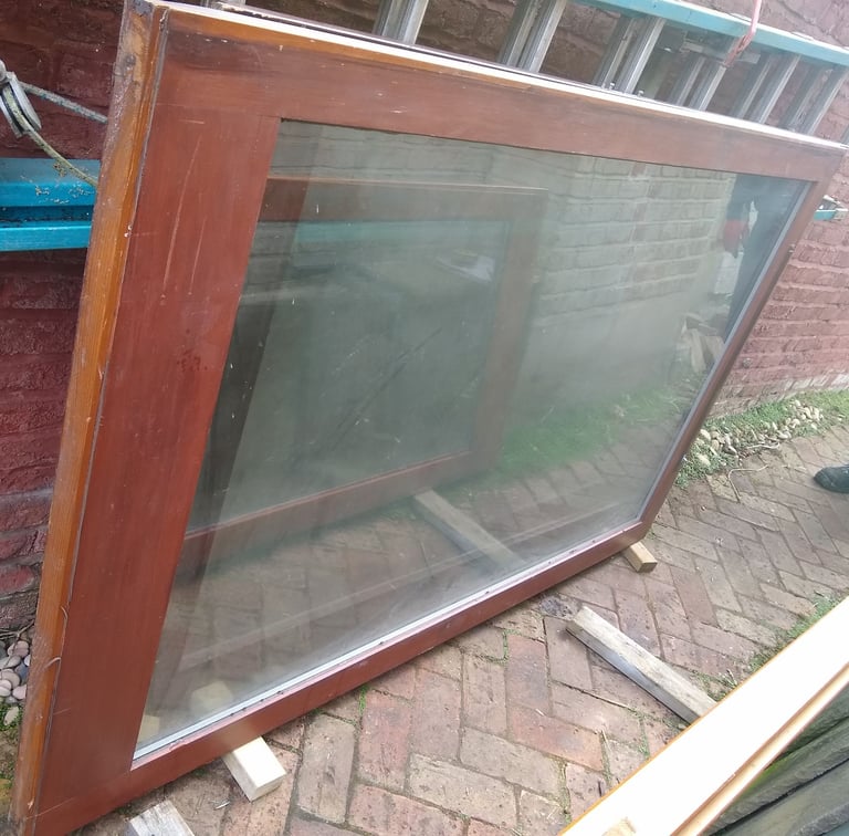 Sliding double-glazed large door Set (2 doors & additional 2 panels) 