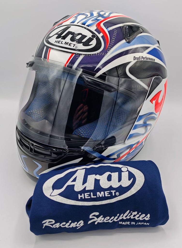 #ARAI ASTRO MOTORCYCLE HELMET - GARRY MCCOY - SMALL - EXCEL COND - £150