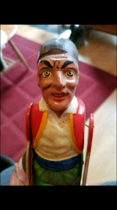 Antique German Toy Representing Pair Of Caricatured Acrobats