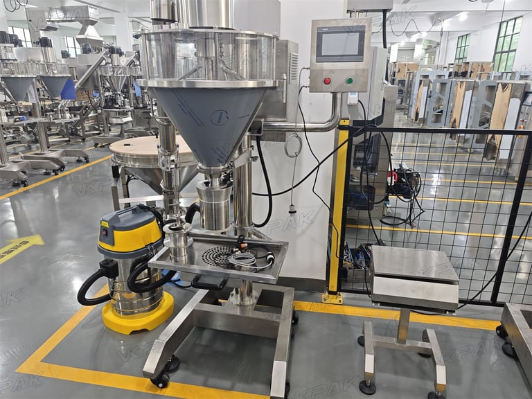 Semi-Automatic Powder Filling Machine For Coffee Powder, Protein Powder