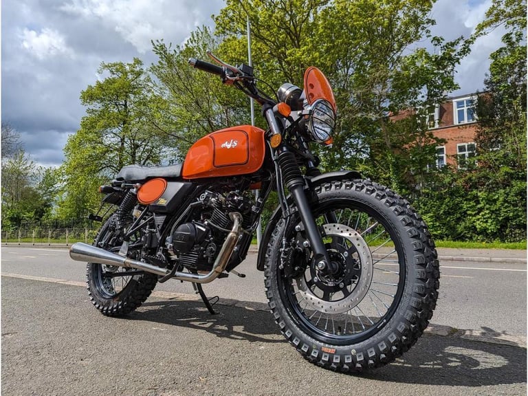 AJS Tempest Scrambler 125cc Retro 125 learner modern classic motorcycle