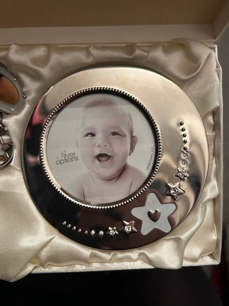 image for Silver options baby picture frame