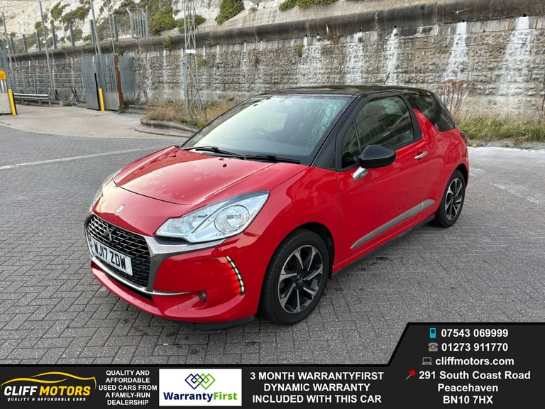 2017 DS DS3 Elegance - New Years MOT - £20 Road Tax - ULEZ Compliant - 3 Month Warranty