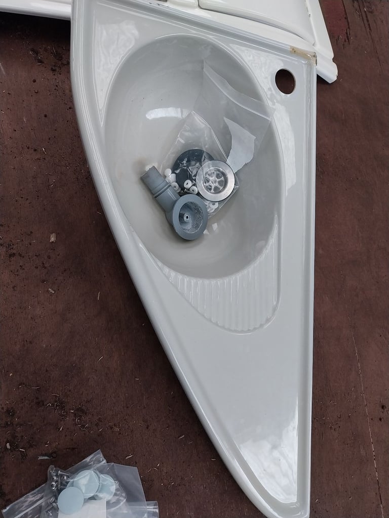 image for 2005 swift caravan bathroom sink 